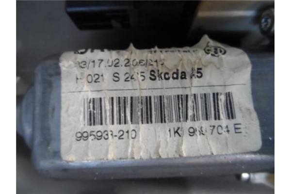 Recambio de elevalunas electrico trasero derecho para skoda octavia berlina (1z3) 2.0 tdi 16v referencia OEM IAM 1Z0839656B 2793