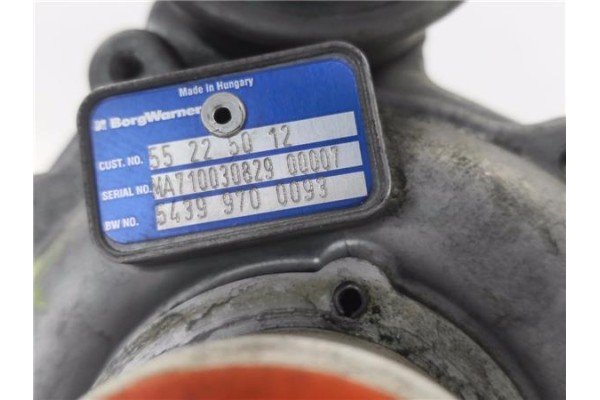 Recambio de turbo para fiat sedici (189) 1.9 jtd 8v 120 emotion referencia OEM IAM 55225012 54399700093 