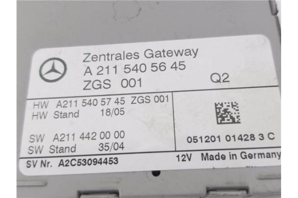 Recambio de modulo electronico para mercedes-benz clase e (bm 211) berlina 3.0 e 280 cdi (211.020) referencia OEM IAM A211540564