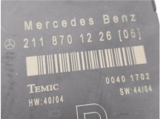 Recambio de modulo electronico para mercedes-benz clase e (bm 211) berlina 3.0 e 280 cdi (211.020) referencia OEM IAM 2118701226