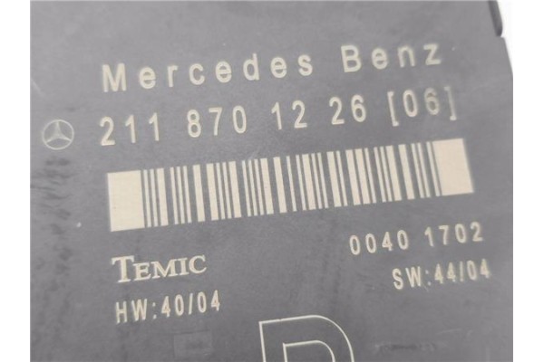 Recambio de modulo electronico para mercedes-benz clase e (bm 211) berlina 3.0 e 280 cdi (211.020) referencia OEM IAM 2118701226