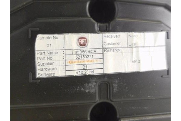 Recambio de cuadro completo para fiat ii tipo (356) berlina 1.3 easy referencia OEM IAM 52159271 A2C96195701 