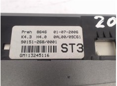 Recambio de mandos climatizador para opel astra h berlina referencia OEM IAM (13245116) (90151-268) (ST3) 