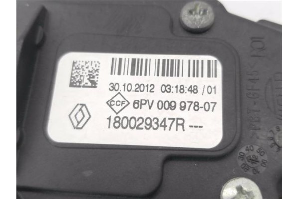 Recambio de pedal acelerador para renault clio iv 1.2 expression referencia OEM IAM 180029347R 6PV00997807 