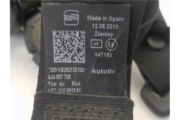 Recambio de cinturon seguridad delantero izquierdo para seat ibiza berlina (6j5) 1.4 referencia OEM IAM 6J4857705 6098572 