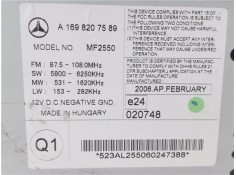 Recambio de autoradio para mercedes-benz clase a (bm 169) 2.0 a 200 cdi (169.008) referencia OEM IAM A1698207589 MF2550 