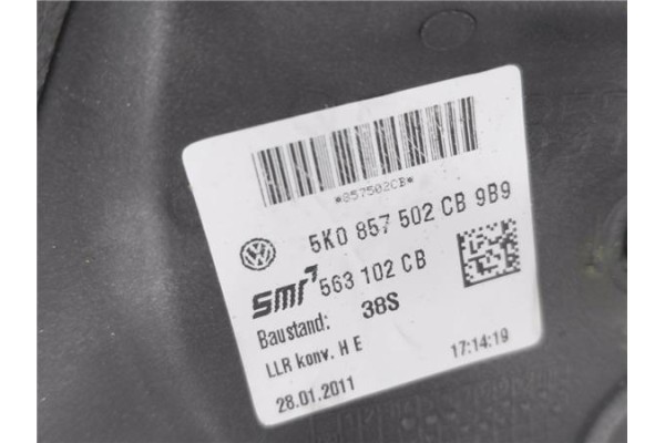 Recambio de retrovisor electrico derecho para volkswagen golf vi (5k1) 1.6 advance referencia OEM IAM 5K0857502CB E1021025 