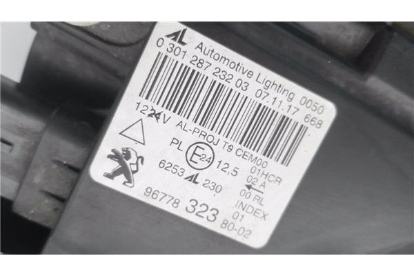 Recambio de faro xenon derecho para peugeot 308 sw 1.6 active referencia OEM IAM 967783238002 6253230 
