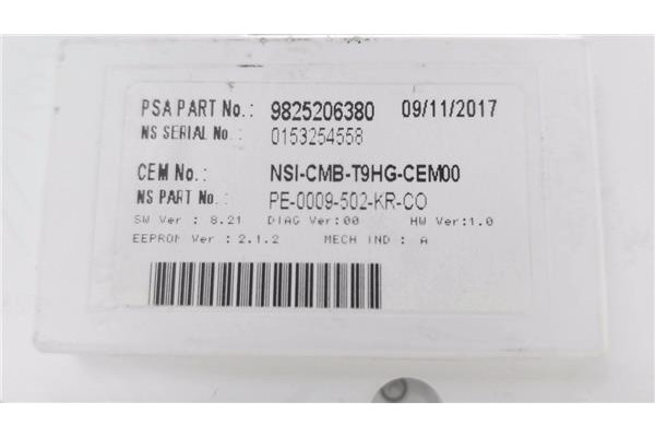 Recambio de cuadro completo para peugeot 308 sw 1.6 active referencia OEM IAM 9825206380 153254558 