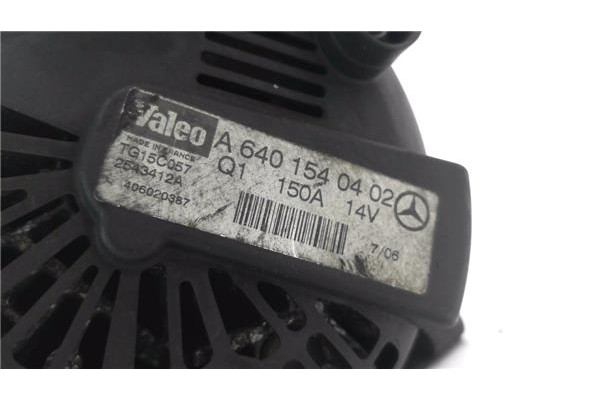 Recambio de alternador para mercedes-benz clase a (bm 169) 2.0 a 200 cdi (169.008) referencia OEM IAM A6401540402 TG15C057 