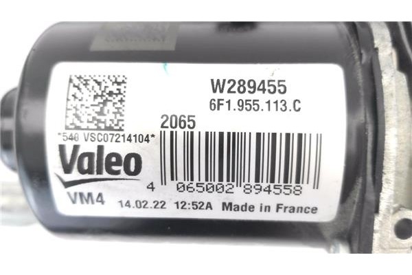 Recambio de motor limpiaparabrisas delantero para seat ibiza (kj1) 1.0 fr referencia OEM IAM 6F1955023L 6F1955023S 