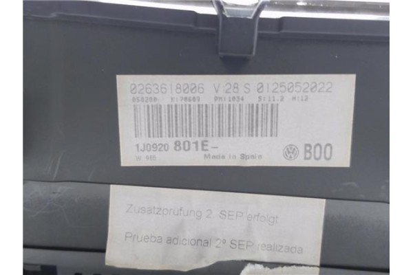 Recambio de cuadro completo para volkswagen bora berlina (1j2) 1.9 conceptline referencia OEM IAM 263618006 1J0920801E 