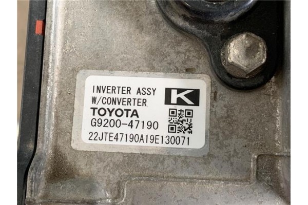 Recambio de inversor de carga para toyota prius (zvw30) 1.8 hybrid referencia OEM IAM G920047190 22JTE47190A19E130071 
