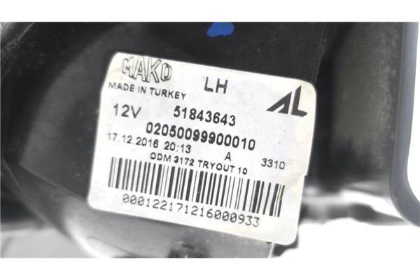 Recambio de piloto trasero izquierdo para fiat iii panda (319) 1.2 lpg (312pxa1a) referencia OEM IAM 51843643 02050099900010 