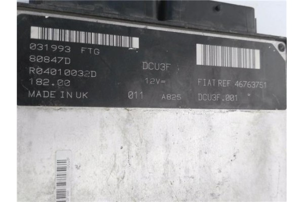 Recambio de centralita para fiat ii punto (188) berlina 1.9 d (i) referencia OEM IAM 46763751 R04010032D 