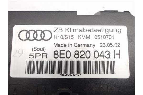 Recambio de mandos climatizador para audi a4 berlina (8e) referencia OEM IAM (8E0820043H) (0510701) 
