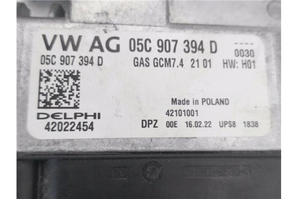 Recambio de centralita para seat ibiza (kj1) 1.0 fr referencia OEM IAM 05C907394D 42022454 