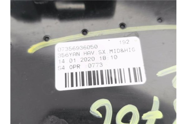 Recambio de rejilla entrada de aire para fiat ii tipo (356) berlina 1.3 easy referencia OEM IAM 07356936050 356YAN 