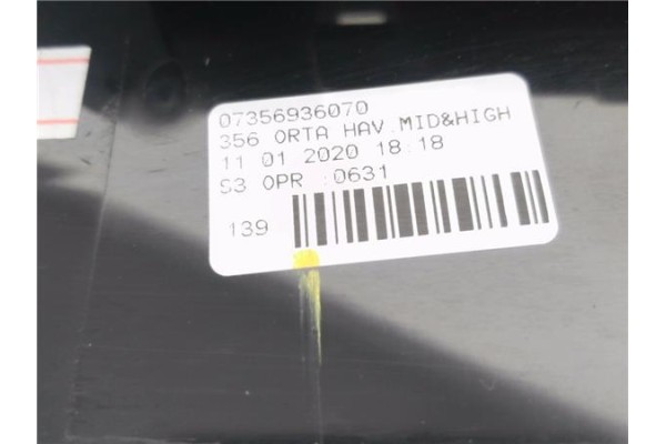 Recambio de rejilla entrada de aire para fiat ii tipo (356) berlina 1.3 easy referencia OEM IAM 07356936070 356ORTA 