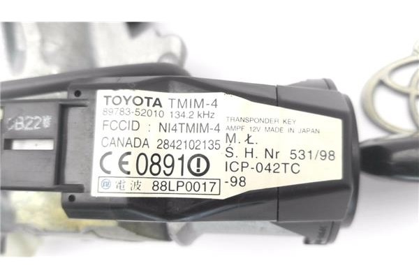 Recambio de clausor para toyota rav4 (a2) 1.8 luna referencia OEM IAM 8978352010 45020423 