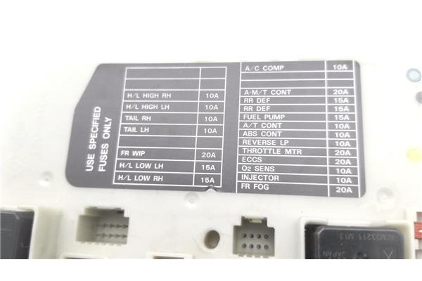 Recambio de caja fusibles/rele para nissan note (e11e) 1.5 dci referencia OEM IAM 19487A31  