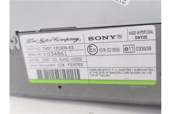 Recambio de autoradio para ford focus ii (da_) 1.6 tdci referencia OEM IAM VP6M2F18C821AG 7M5T18C939EE 