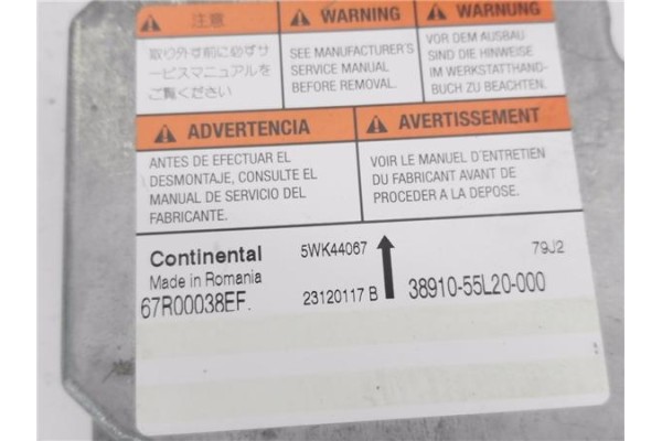 Recambio de centralita airbag para suzuki sx4 (gy) 1.6 vvt referencia OEM IAM 3891055L20000 5WK44067 