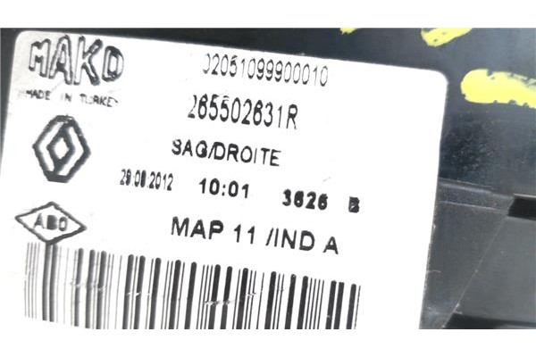 Recambio de piloto trasero derecho para renault clio iv 1.2 expression referencia OEM IAM 285502631R  