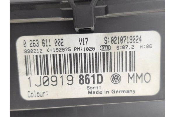 Recambio de cuadro completo para volkswagen golf iv berlina (1j1) 1.6 referencia OEM IAM 1J0919861D 0263611002 