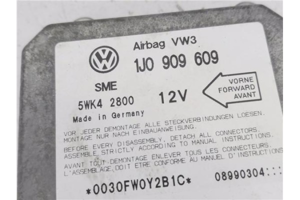 Recambio de centralita airbag para volkswagen golf iv berlina (1j1) 1.6 referencia OEM IAM 1J0909609  