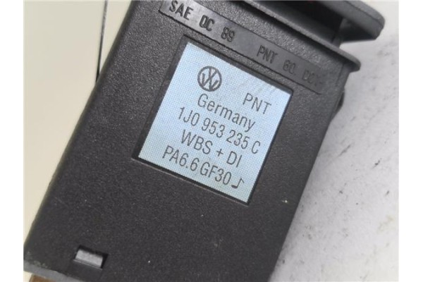 Recambio de interruptor luces emergencia para volkswagen golf iv berlina (1j1) 1.6 referencia OEM IAM 1J0953235C  