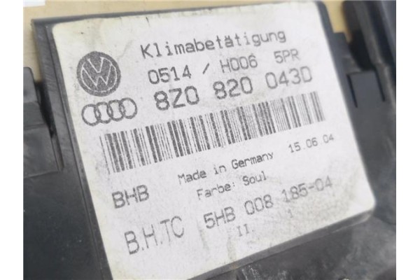 Recambio de mandos climatizador para audi a2 (8z) 1.6 fsi referencia OEM IAM 8Z0820043D  