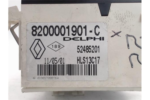 Recambio de mandos climatizador para renault laguna ii (bg0) referencia OEM IAM (8200001901C) (52485201) 