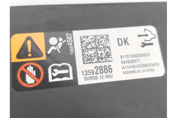 Recambio de centralita airbag para opel mokka 1.7 excellence referencia OEM IAM 13592886 S110100000000X 