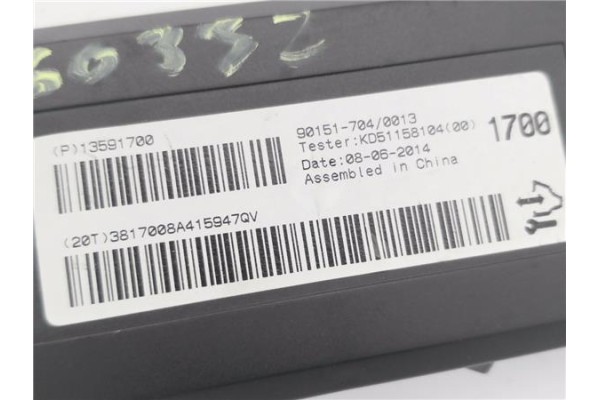 Recambio de centralita calefaccion para opel mokka 1.7 excellence referencia OEM IAM 901517040013  