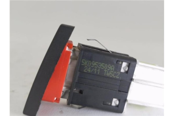 Recambio de interruptor luces emergencia para volkswagen golf vi (5k1) 1.6 advance referencia OEM IAM 5K0953509A  