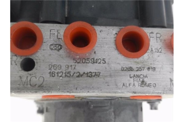 Recambio de nucleo abs para fiat iii panda (319) 1.2 lpg (312pxa1a) referencia OEM IAM 52059125 0265956519 