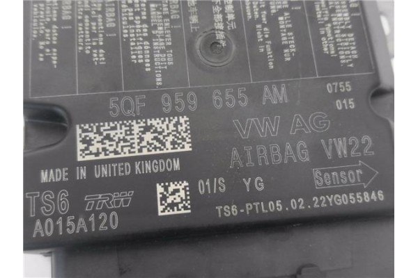 Recambio de centralita airbag para seat ibiza (kj1) 1.0 fr referencia OEM IAM 5QF959655AM  
