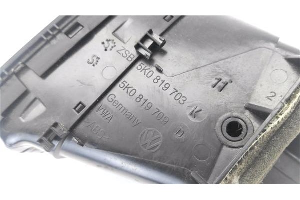 Recambio de rejilla entrada de aire para volkswagen golf vi (5k1) 1.6 advance referencia OEM IAM 5K0819710D 5K0819704K 