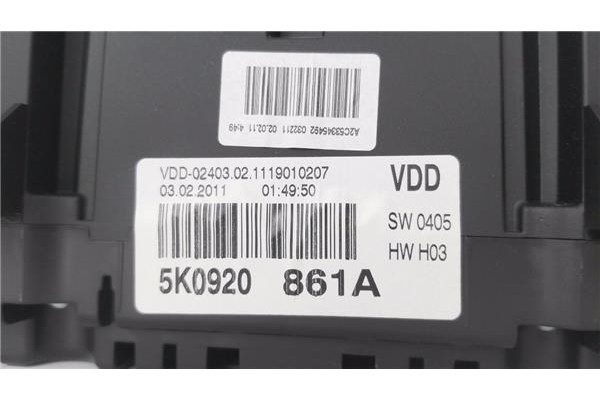 Recambio de cuadro completo para volkswagen golf vi (5k1) 1.6 advance referencia OEM IAM 5K0920861A  