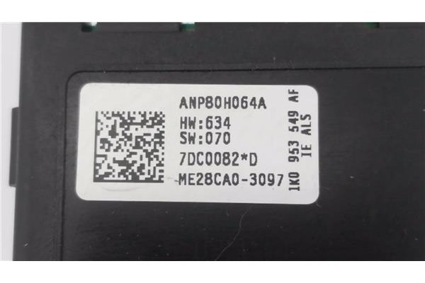 Recambio de módulo electrónico para volkswagen golf v plus (5m1) 2.0 tdi 16v referencia OEM IAM 1K0953549AF  