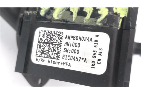Recambio de mando limpiaparabrisas para volkswagen golf v plus (5m1) 2.0 tdi 16v referencia OEM IAM 1K0953519A  