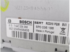 Recambio de autoradio para seat leon (1p1) 1.4 tsi referencia OEM IAM 5P0035186 8157640236366 