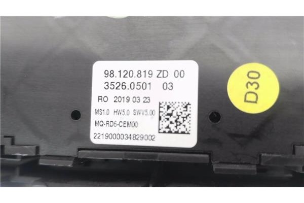 Recambio de consola para citroen jumpy furgón 1.6 confort m referencia OEM IAM 98120819ZD 227275011 