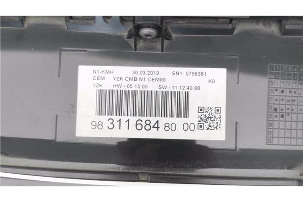 Recambio de cuadro completo para citroen jumpy furgón 1.6 confort m referencia OEM IAM 983116848000 SN10796361 