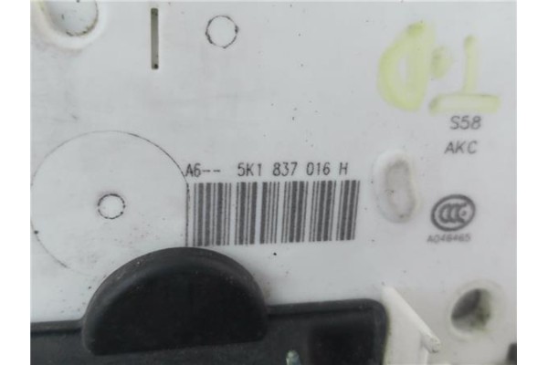 Recambio de cierre electromagnetico trasero derecho para volkswagen golf vi (5k1) 1.6 advance referencia OEM IAM 5K1837016H  