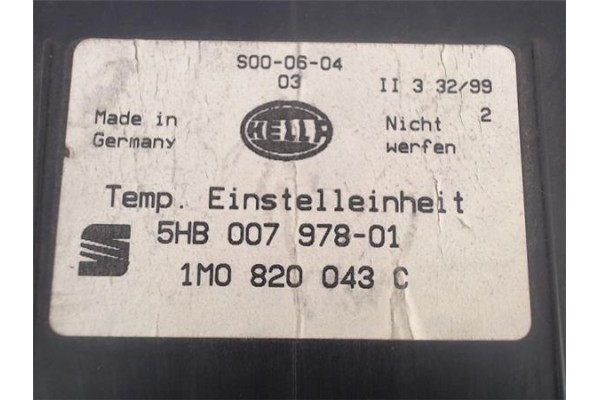 Recambio de mandos climatizador para seat leon (1m1) referencia OEM IAM (1M0820043C) (5HB007978-01) 