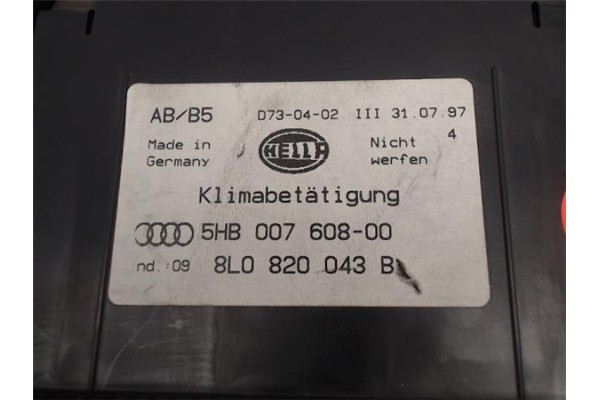 Recambio de mandos climatizador para audi a3 (8l) referencia OEM IAM (8L0820043B) (5HB007608-00) 