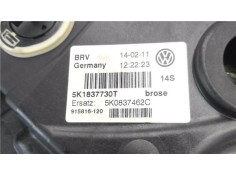 Recambio de elevalunas electrico delantero derecho para volkswagen golf vi (5k1) 1.6 advance referencia OEM IAM 5K1837730T  