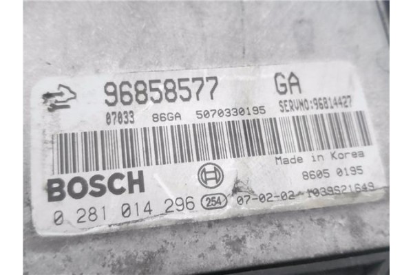 Recambio de centralita para chevrolet captiva 2.0 d referencia OEM IAM 96858577 0281014296 